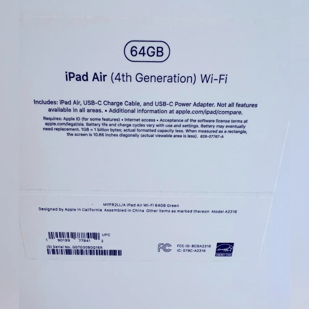 EMPTY BOX ONLY—Green iPad Air (4th Generation)